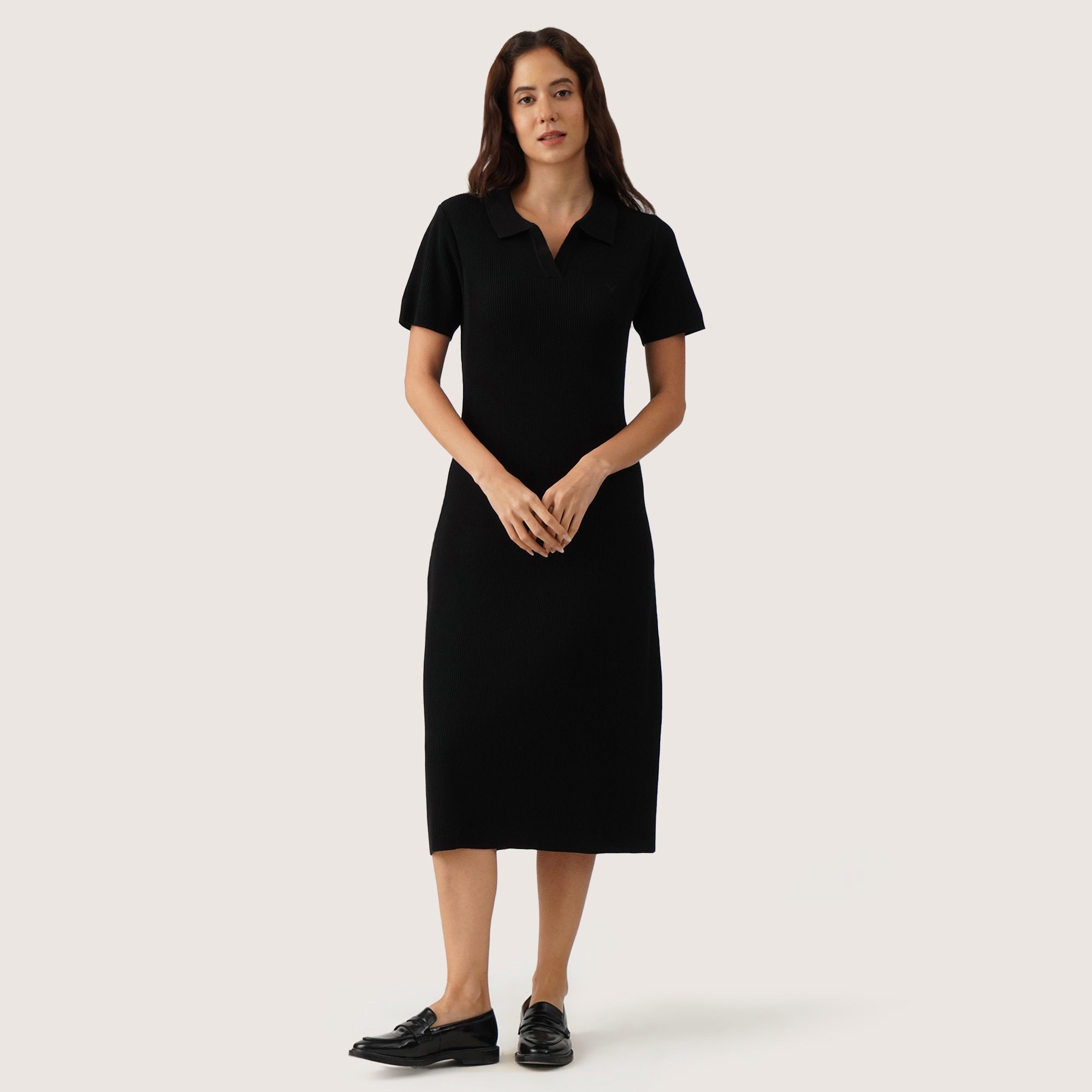 Black dress polo online