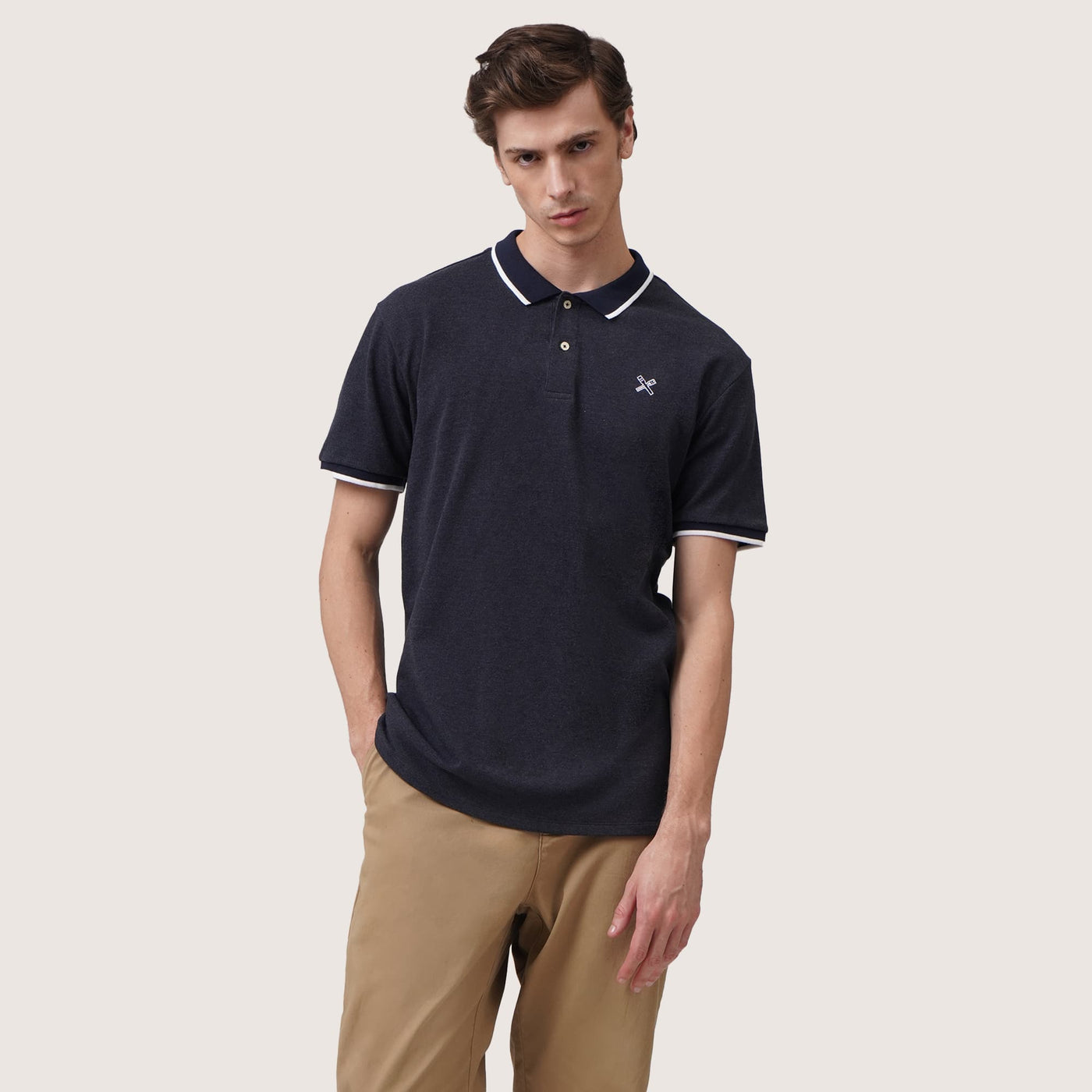 Polo Shirt With Contrast Trim