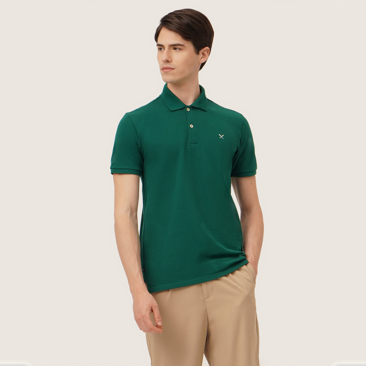 Pique Polo With Contrast Oar