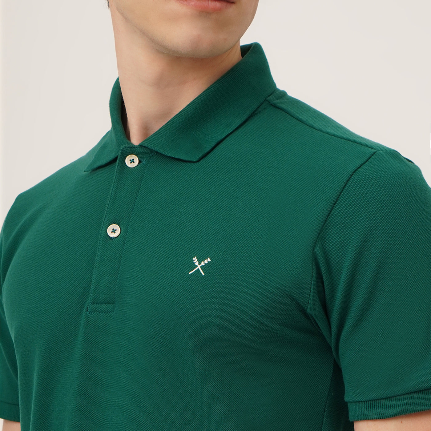 Pique Polo With Contrast Oar