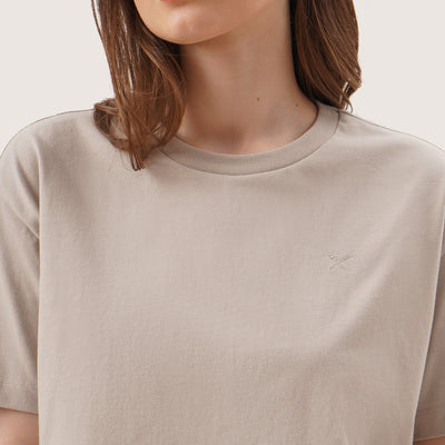 Boxy Cropped Single Jersey T-Shirt