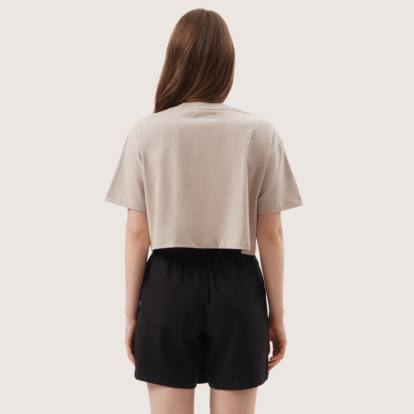 Boxy Cropped Single Jersey T-Shirt