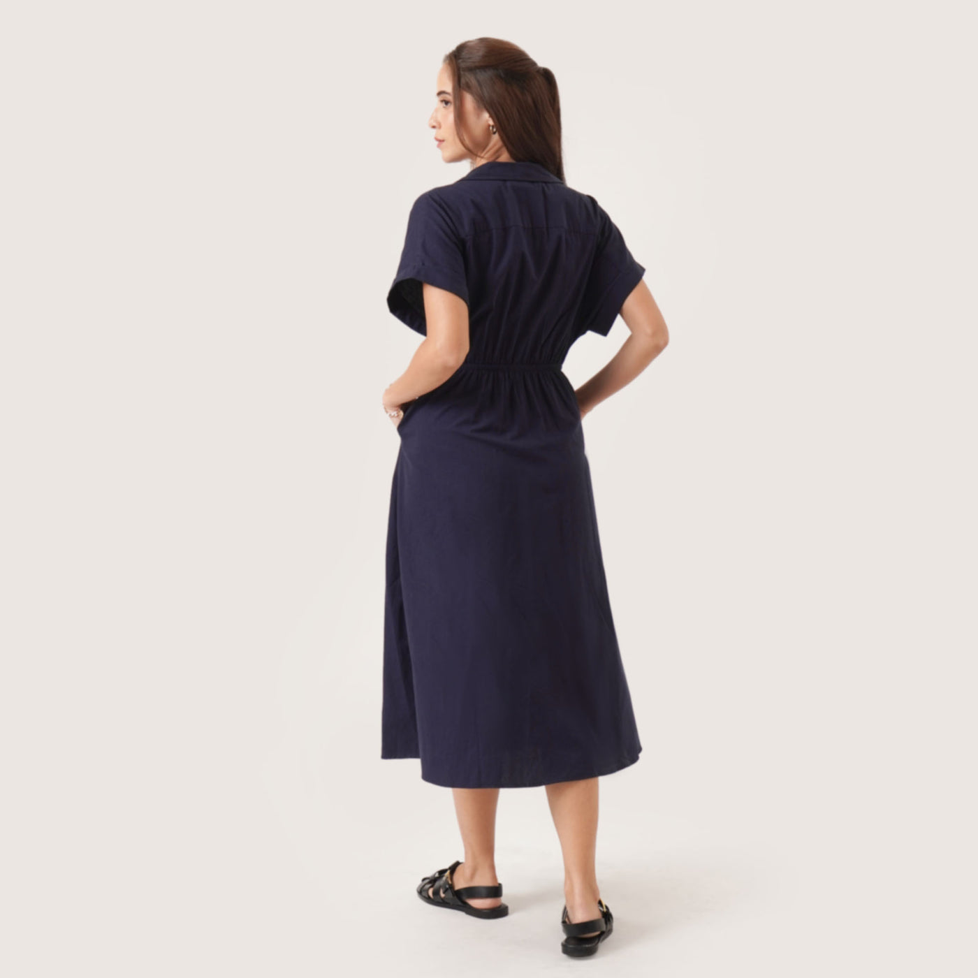 Button-Front Shirtdress