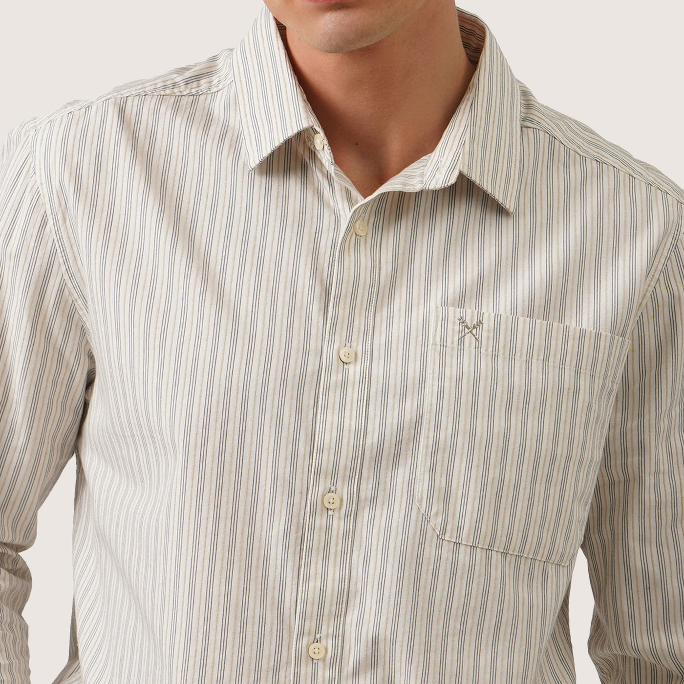 Striped Woven Long Sleeves Shirt