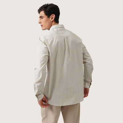 Striped Woven Long Sleeves Shirt