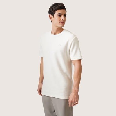 Regular Fit T-Shirt In Textured Knit