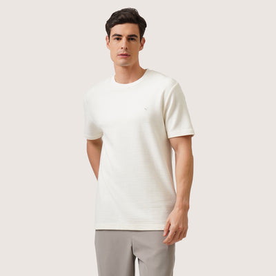 Regular Fit T-Shirt In Textured Knit