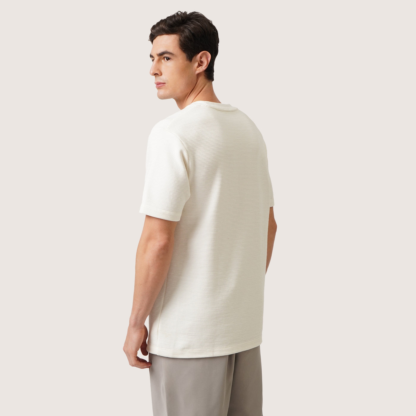 Regular Fit T-Shirt In Textured Knit