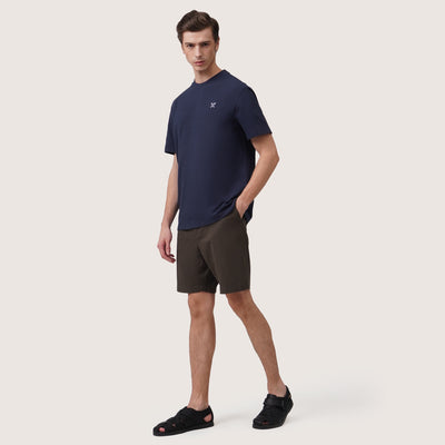 Regular Fit T-Shirt In Two-Tone Pique