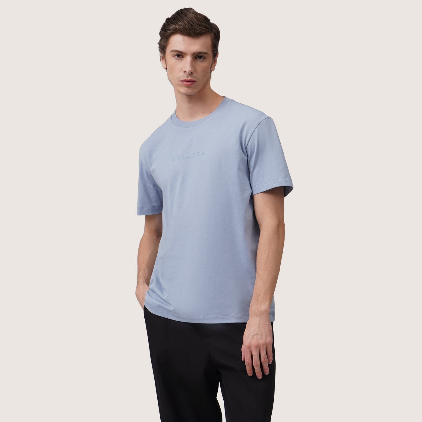 Regular Fit Branding T-Shirt In Tonal Print