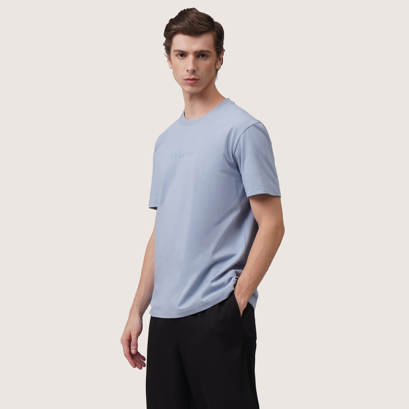 Regular Fit Branding T-Shirt In Tonal Print