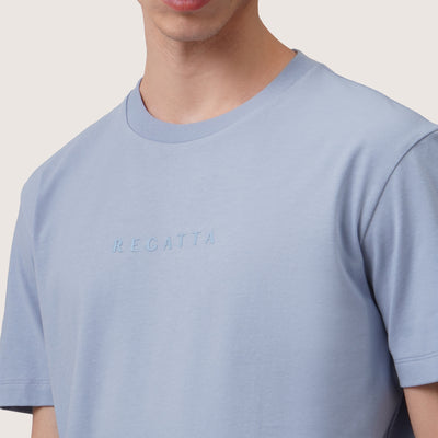 Regular Fit Branding T-Shirt In Tonal Print