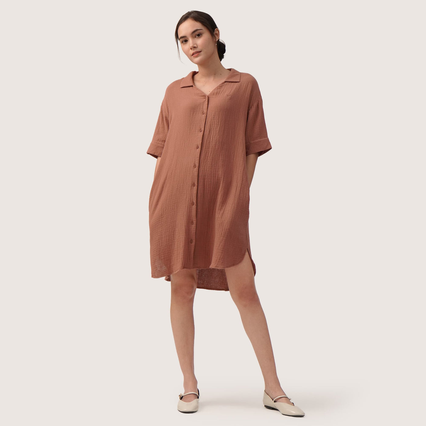 Relaxed shirt dress online