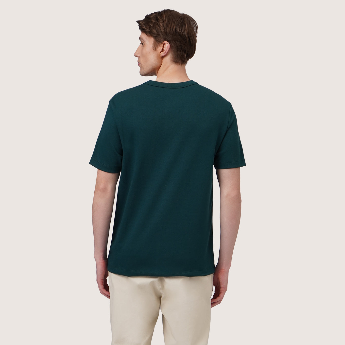 Regular Fit Pocket T-Shirt In Interlock Fabric