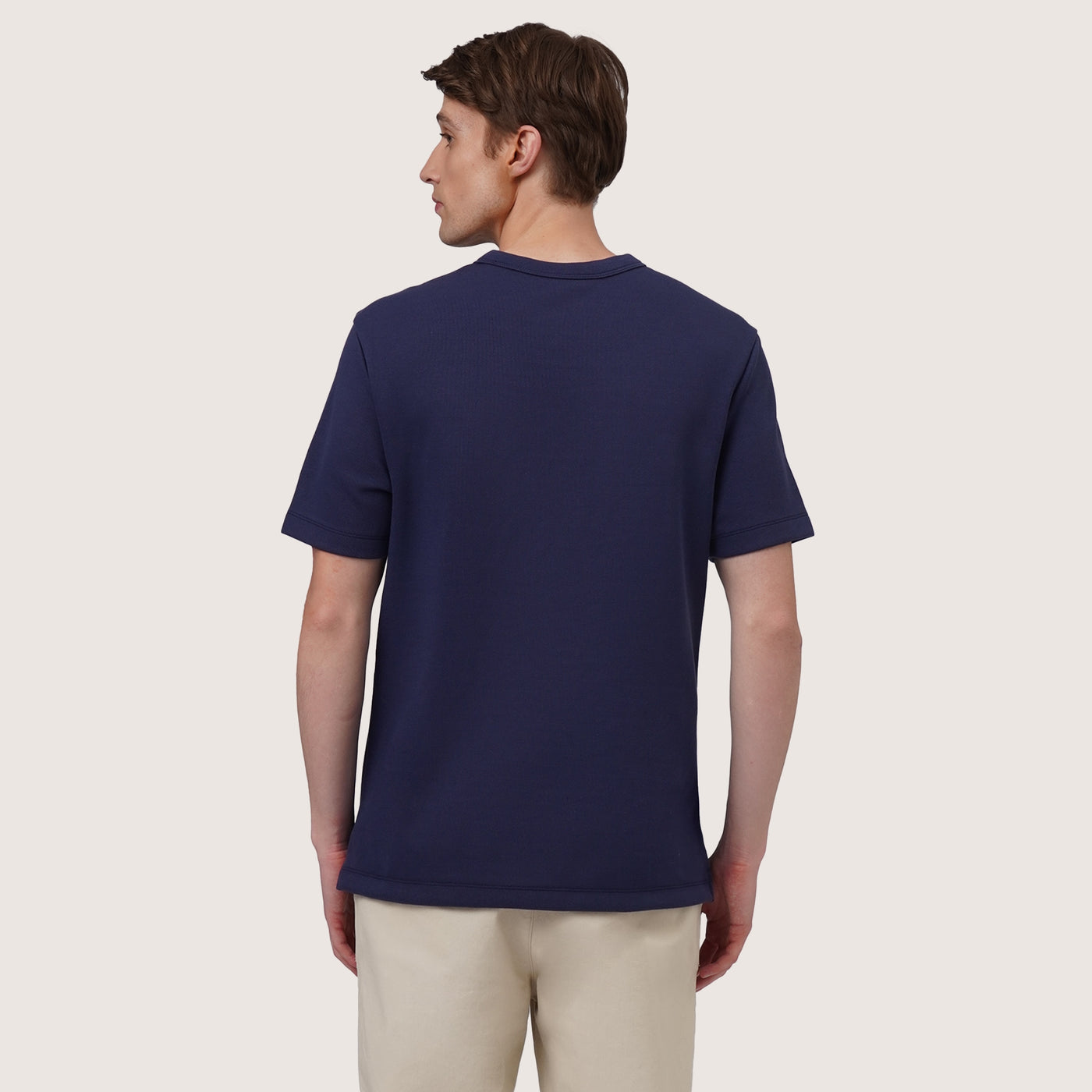 Regular Fit Pocket T-Shirt In Interlock Fabric