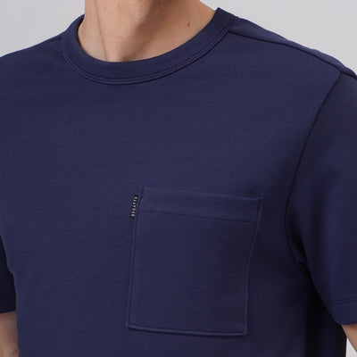 Regular Fit Pocket T-Shirt In Interlock Fabric