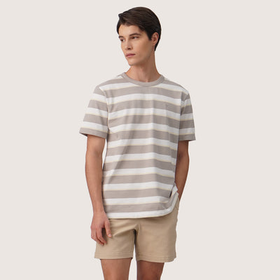 Regular Fit Striped T-Shirt In Pique