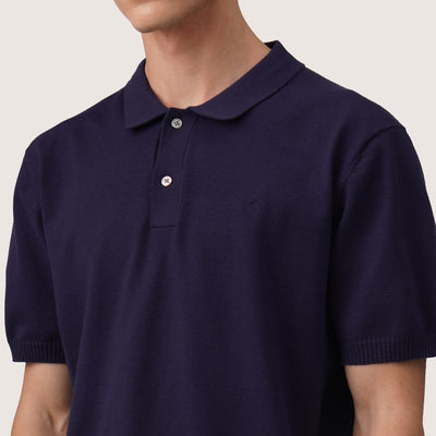 Regular Fit Polo Shirt In Flat Knit