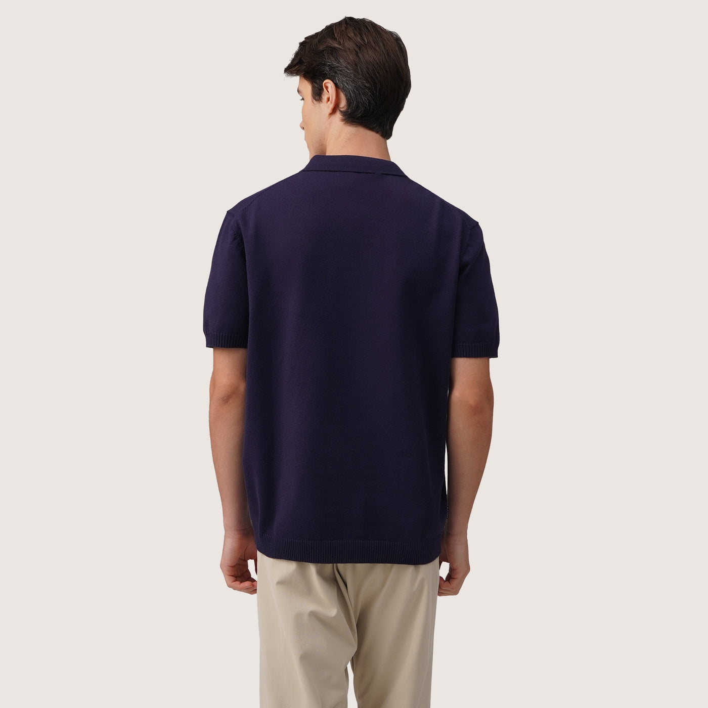 Regular Fit Polo Shirt In Flat Knit