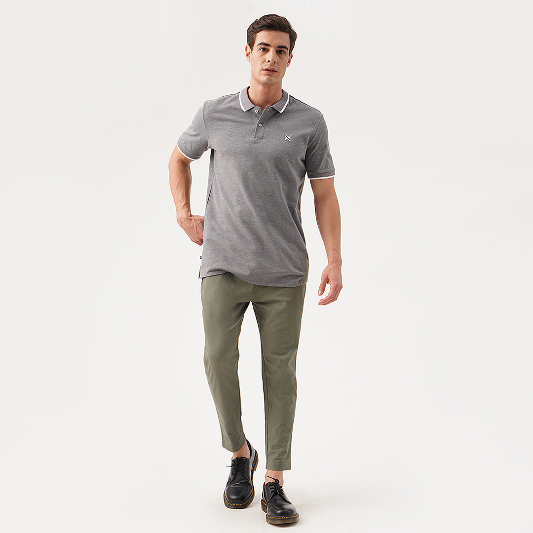 Gray polo khaki pants best sale